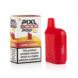PIXL Cherry Lemonade 8000 pod and box